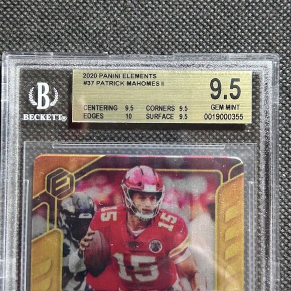 2020 Panini Elements GOLD Patrick Mahomes II #/79 Chiefs BGS 9.5+ TRUE GEM MINT - Picture 2 of 3